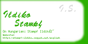 ildiko stampf business card